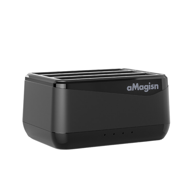 aMagisn 3-Slot Desktop Battery Charger for Insta360 X4 Camera AD12 aMagisn