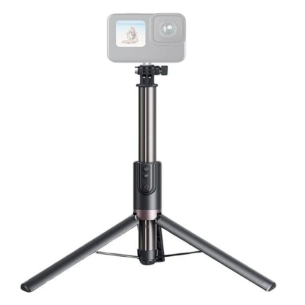Telesin 1.3M Extendable Monopod w/ Tripod Stand & Bluetooth Remote for GoPro Hero Cameras & Smartphone iPhone & Android Devices TE-RCSS-003