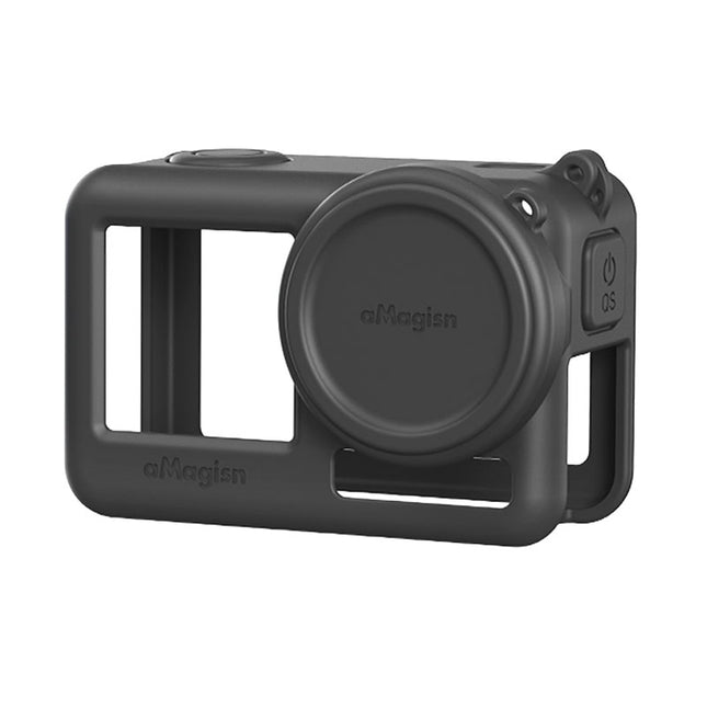 aMagisn Silicone Cover Case w/ Strap for DJI Osmo Action 4, 3 Cameras AA06