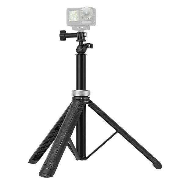 Telesin Panoramic Stick 360° Rotation Extendable Monopod w/ Tripod Stand for Action Cameras S1-TSS-01 Telesin